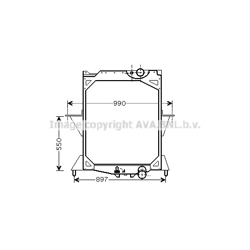 Слика на Воден радиатор (ладник) AVA QUALITY COOLING VL2042