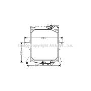 Слика 1 на Воден радиатор (ладник) AVA QUALITY COOLING VL2042