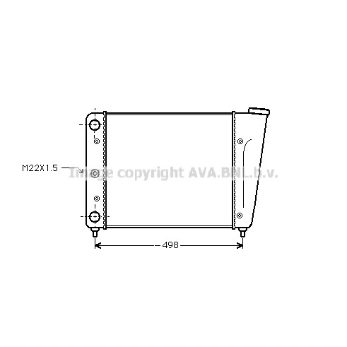 Слика на Воден радиатор (ладник) AVA QUALITY COOLING VN2009