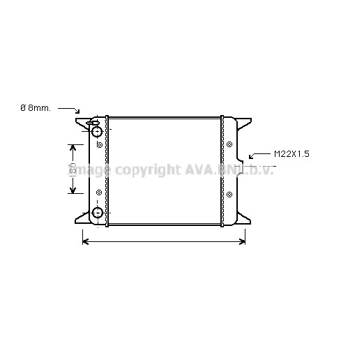 Слика на Воден радиатор (ладник) AVA QUALITY COOLING VN2012