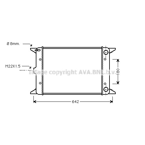 Слика на Воден радиатор (ладник) AVA QUALITY COOLING VN2023