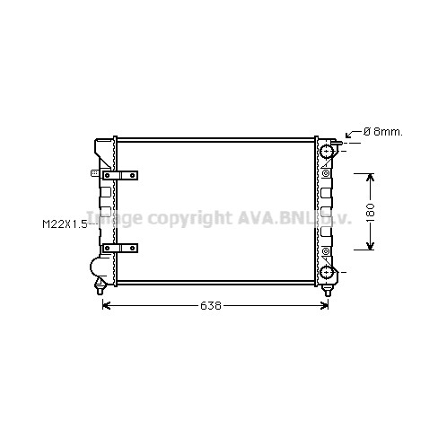 Слика на Воден радиатор (ладник) AVA QUALITY COOLING VN2048