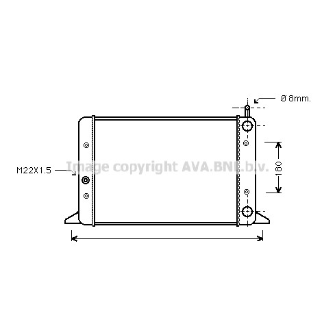 Слика на Воден радиатор (ладник) AVA QUALITY COOLING VN2058