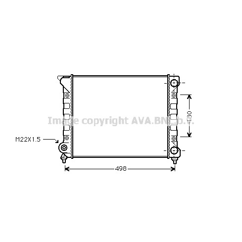 Слика на Воден радиатор (ладник) AVA QUALITY COOLING VN2070