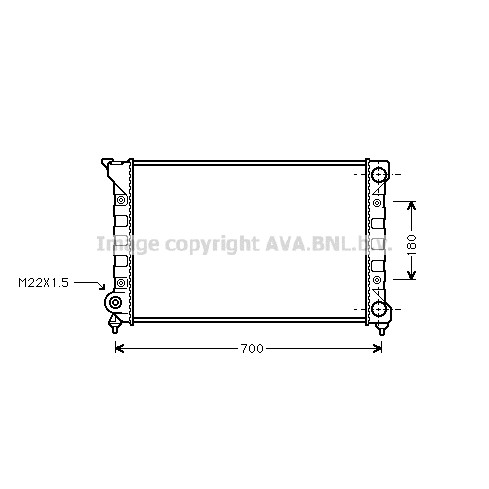 Слика на Воден радиатор (ладник) AVA QUALITY COOLING VN2072