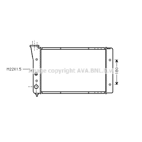 Слика на Воден радиатор (ладник) AVA QUALITY COOLING VN2123