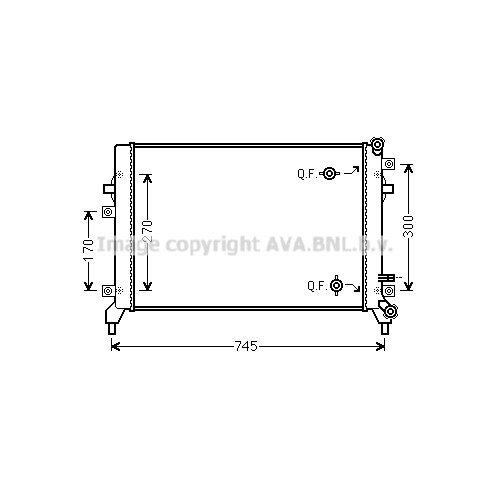 Слика на Воден радиатор (ладник) AVA QUALITY COOLING VN2295