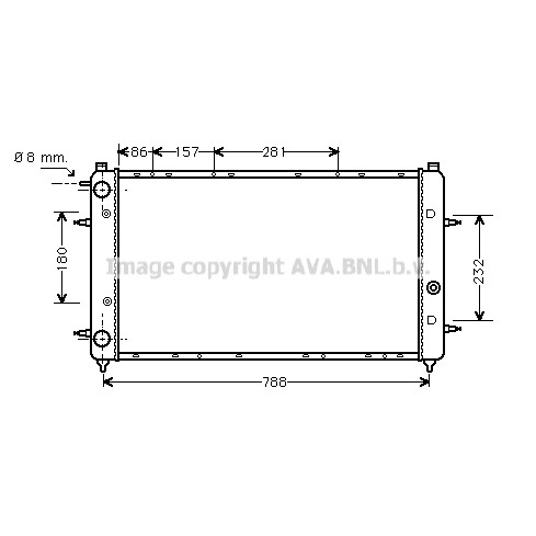 Слика на Воден радиатор (ладник) AVA QUALITY COOLING VNA2114