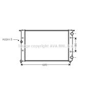 Слика 1 на Воден радиатор (ладник) AVA QUALITY COOLING VNA2116