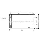 Слика 1 на Воден радиатор (ладник) AVA QUALITY COOLING VNA2192