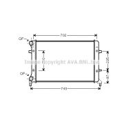 Слика 1 на Воден радиатор (ладник) AVA QUALITY COOLING VNA2205