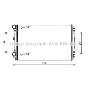 Слика 1 на Воден радиатор (ладник) AVA QUALITY COOLING VNA2338