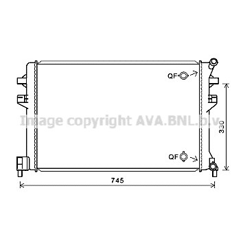 Слика на Воден радиатор (ладник) AVA QUALITY COOLING VNA2383