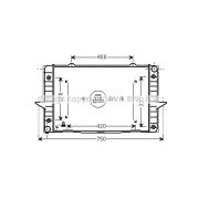 Слика 1 на Воден радиатор (ладник) AVA QUALITY COOLING VO2093