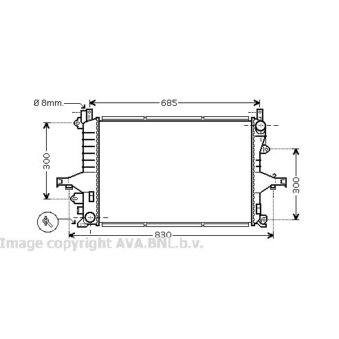 Слика на Воден радиатор (ладник) AVA QUALITY COOLING VOA2116