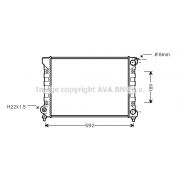 Слика 1 $на Воден радиатор (ладник) AVA QUALITY COOLING VW2045