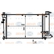 Слика 1 $на Воден радиатор (ладник) BEHR HELLA SERVICE 8MK 376 707-121