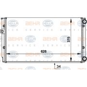 Слика 1 на Воден радиатор (ладник) BEHR HELLA SERVICE 8MK 376 714-044