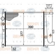 Слика 1 $на Воден радиатор (ладник) BEHR HELLA SERVICE 8MK 376 715-391