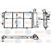 Слика 1 $на Воден радиатор (ладник) BEHR HELLA SERVICE 8MK 376 715-411