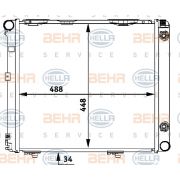 Слика 1 $на Воден радиатор (ладник) BEHR HELLA SERVICE PREMIUM LINE 8MK 376 711-371