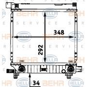 Слика 1 $на Воден радиатор (ладник) BEHR HELLA SERVICE PREMIUM LINE 8MK 376 712-161