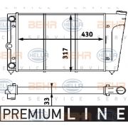 Слика 1 $на Воден радиатор (ладник) BEHR HELLA SERVICE PREMIUM LINE 8MK 376 715-151