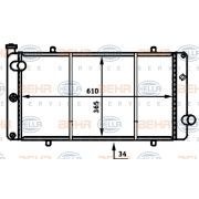 Слика 1 $на Воден радиатор (ладник) BEHR HELLA SERVICE PREMIUM LINE 8MK 376 716-541