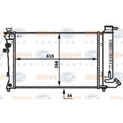 Слика 1 $на Воден радиатор (ладник) BEHR HELLA SERVICE PREMIUM LINE 8MK 376 716-581