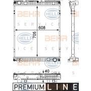 Слика 1 $на Воден радиатор (ладник) BEHR HELLA SERVICE PREMIUM LINE 8MK 376 730-621