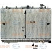 Слика 1 $на Воден радиатор (ладник) BEHR HELLA SERVICE PREMIUM LINE 8MK 376 762-211