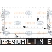 Слика 1 $на Воден радиатор (ладник) BEHR HELLA SERVICE PREMIUM LINE 8MK 376 764-281