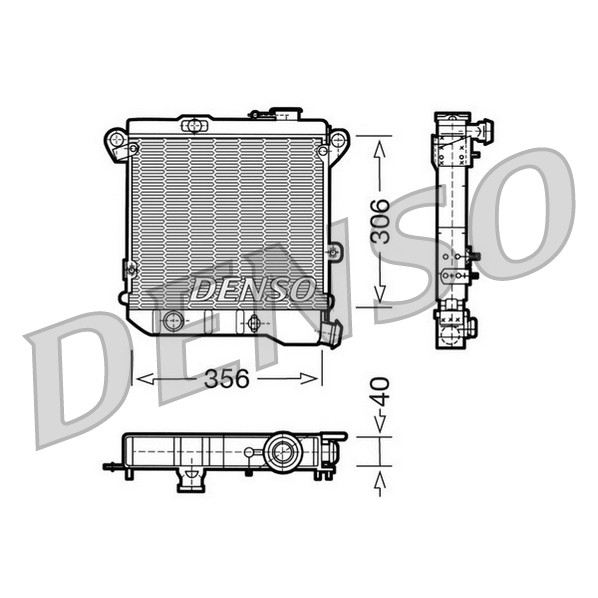 Слика на Воден радиатор (ладник) DENSO DRM04001