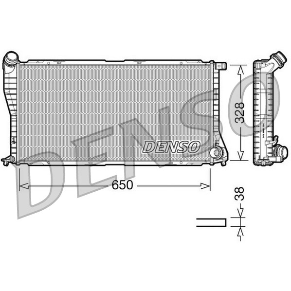 Слика на Воден радиатор (ладник) DENSO DRM05002