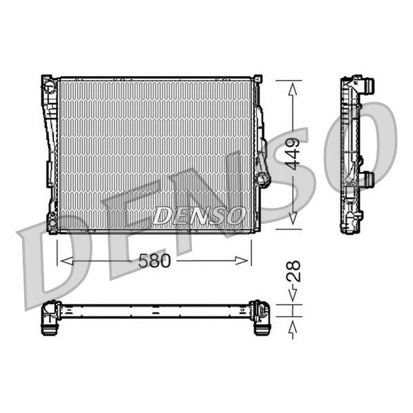 Слика на Воден радиатор (ладник) DENSO DRM05069