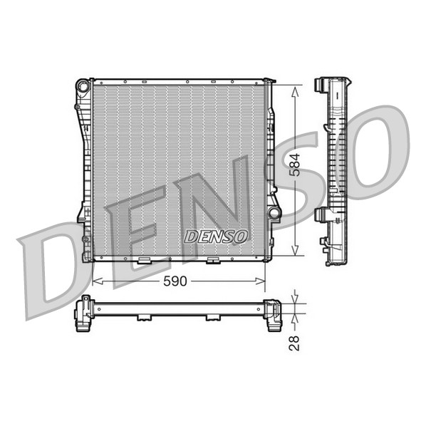 Слика на Воден радиатор (ладник) DENSO DRM05115