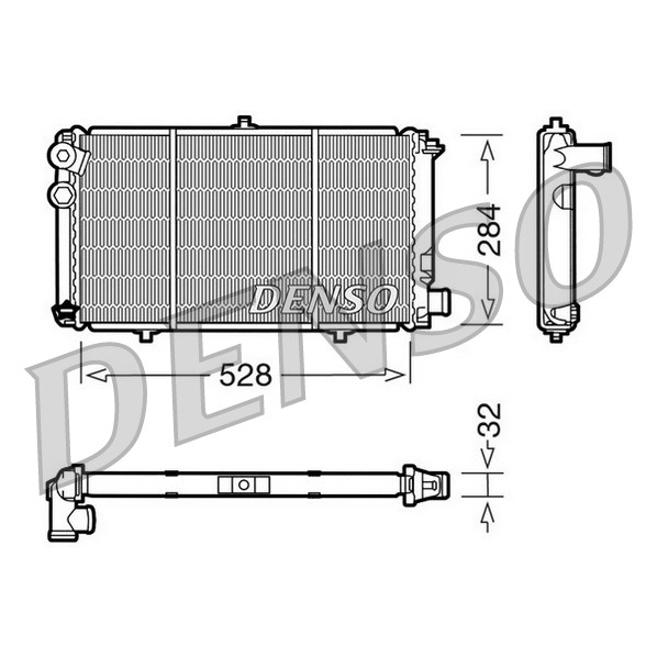 Слика на Воден радиатор (ладник) DENSO DRM07001