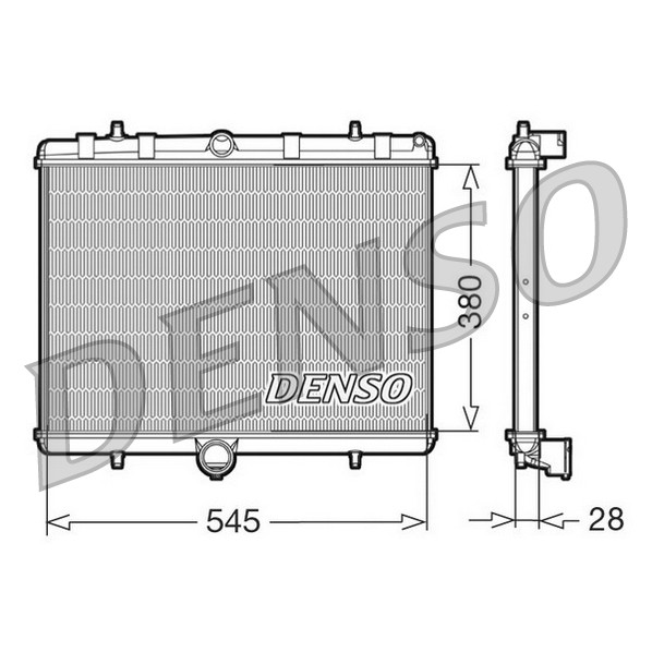 Слика на Воден радиатор (ладник) DENSO DRM07060 за Citroen C8 EA,EB 2.0 HDi - 120 коњи дизел