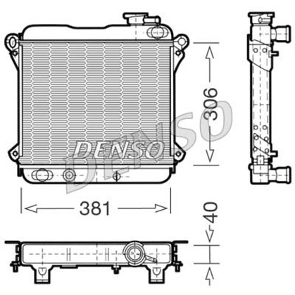 Слика на Воден радиатор (ладник) DENSO DRM09001