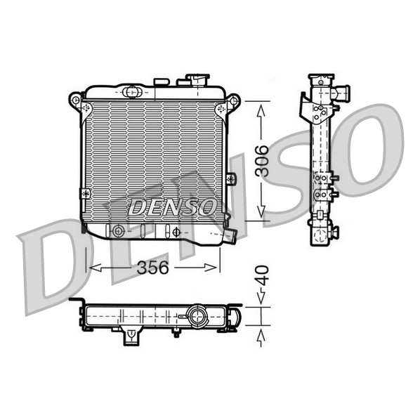 Слика на Воден радиатор (ладник) DENSO DRM09003