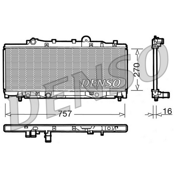 Слика на Воден радиатор (ладник) DENSO DRM09090