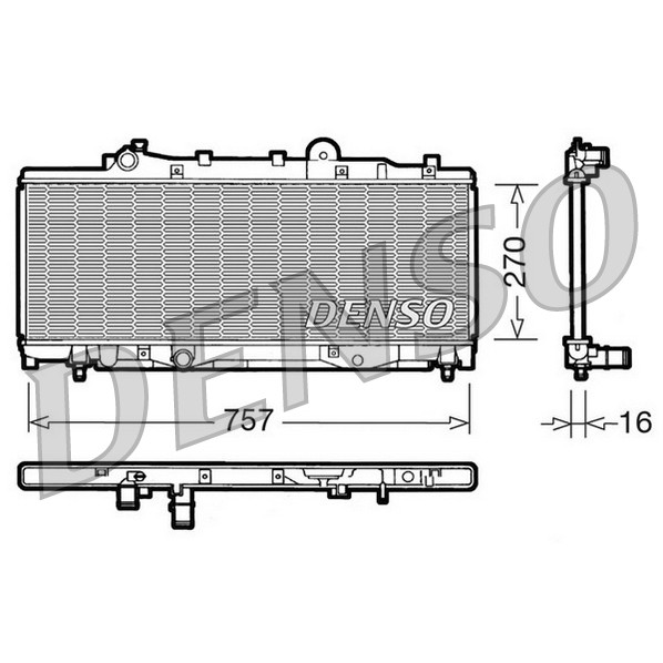 Слика на Воден радиатор (ладник) DENSO DRM09092