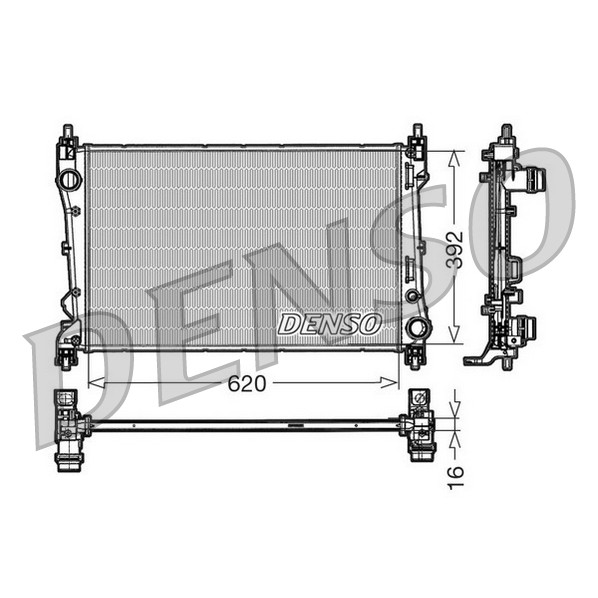 Слика на Воден радиатор (ладник) DENSO DRM09113