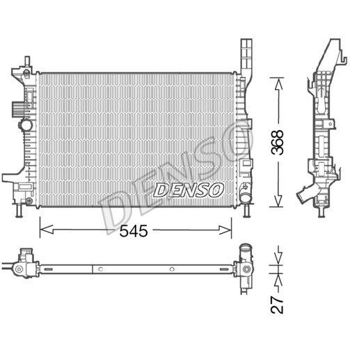 Слика на Воден радиатор (ладник) DENSO DRM10029