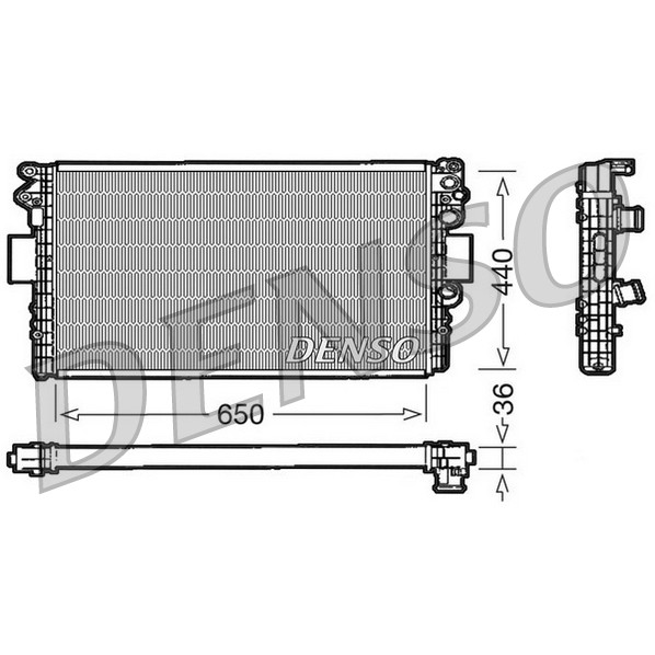 Слика на Воден радиатор (ладник) DENSO DRM12004