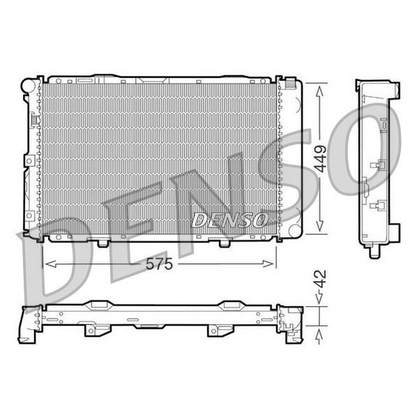 Слика на Воден радиатор (ладник) DENSO DRM17065