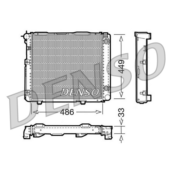 Слика на Воден радиатор (ладник) DENSO DRM17067