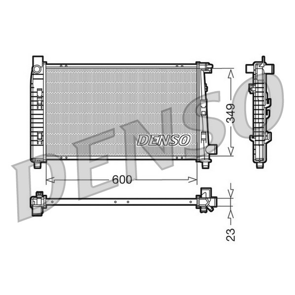 Слика на Воден радиатор (ладник) DENSO DRM17100