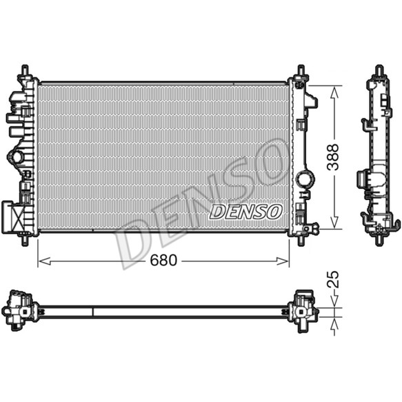 Слика на Воден радиатор (ладник) DENSO DRM20109