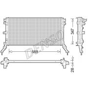 Слика 1 на Воден радиатор (ладник) DENSO DRM23039